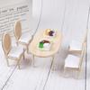 1:12 Puppenhaus Miniatur Esstisch Stuhl Set Puppenhaus Küchenmöbel Spielzeug