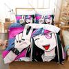 Danganronpa 2 Ibuki Mioda Bedding Set, Duvet Cover & 2 Pillowcases, Punk Rock Character Pattern Breathable All Season