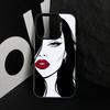 Linienzeichnung Handyhülle Für iPhone 17,16,15,14,13,12,11 Plus,Pro Max,XS,Farbig Versilberte Innenabdeckung