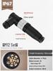 M12 Waterproof Sensor Connector: Male & Female Aviation Plug, 34-Pin, 5-Hole, 8P, Straight & Elbow, Three-Core Socket.