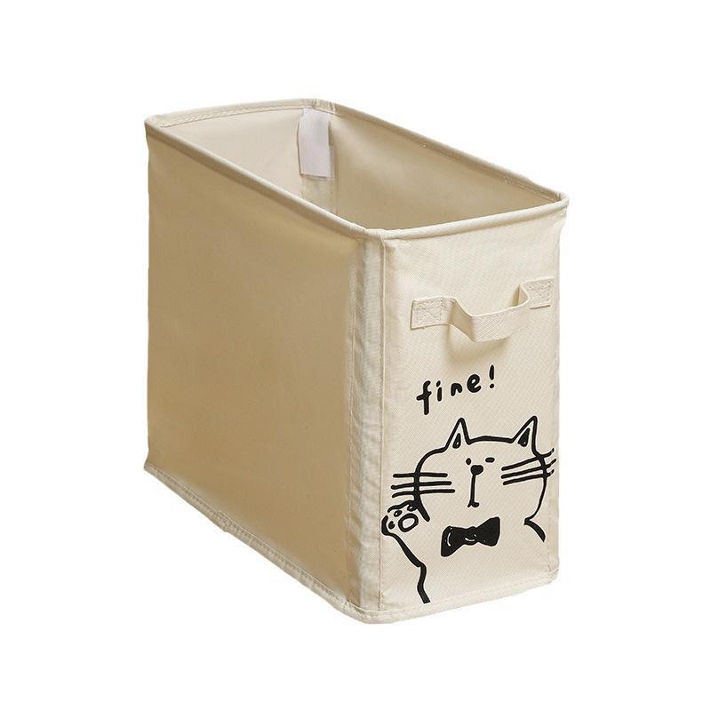 Foldable Oxford Cloth Storage Basket with Wheels