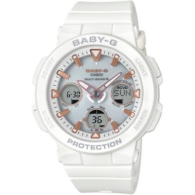 Orologio da Donna Baby-G BGA-2500-7AJF [Serie Beach Explorer Onda Radio Solare Bianco] Orologio Rotondo Bianco