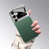 Green Frame Pure Color Pattern 2D Phone Case for Samsung S26 S25 S24 S23 S22 S21 S20 A56 A36 A16 - Glass Protective Cover