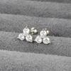 Korean Earrings Geometric Triangle Color Piercing Ear Stud Ximang Seller in Europe and America Mini Bone Studs Simple