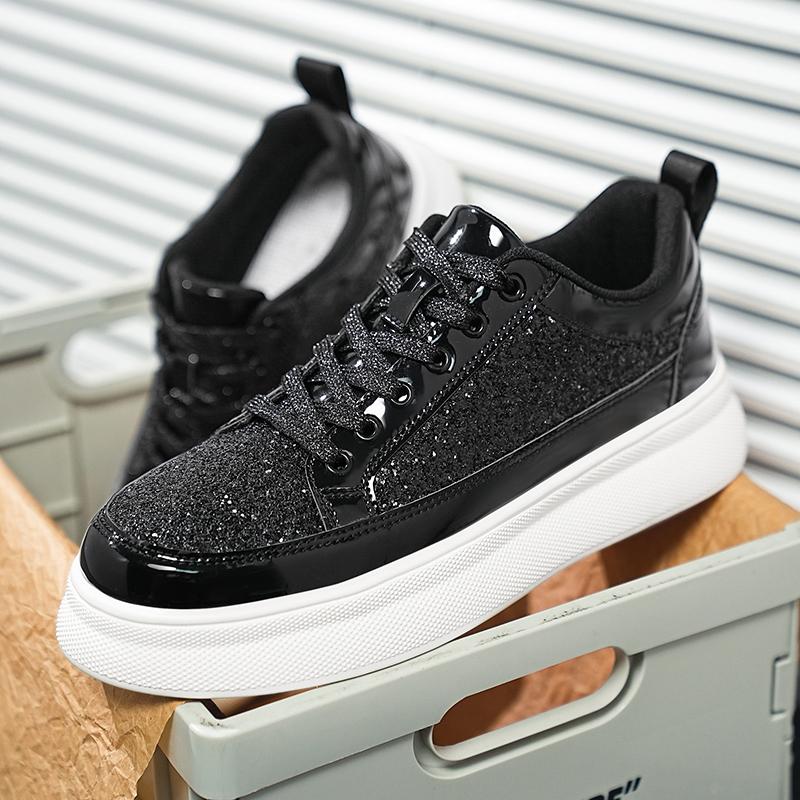 Big Size 45 Gold Men Shoes Sneakers Mens Casual Shoes Breathable Comfortable Leisure Luxury Chunky Stakeboard Shoes for Men Running Shoes Footwear