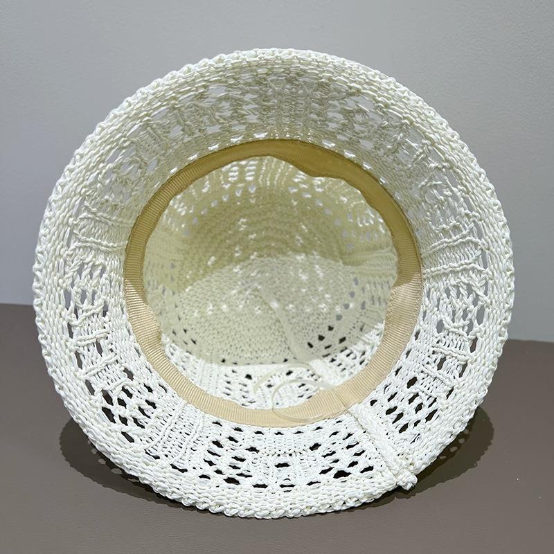 Woven Straw Hat Women's Small Fresh Beach Sunshade Sun Protection Hat Children's Bucket Hat