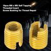 10pcs M8 X M5 Self Tapping Threaded Insert 302 Slotted Type Screw Bushing for Thread Repair