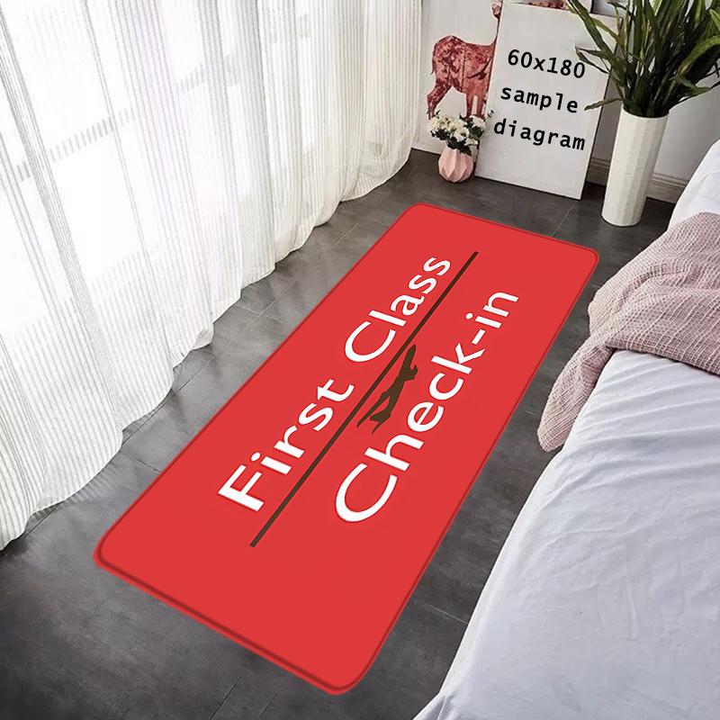 Floor Mat Arrival Departure Boarding Check Non-slip Foot Rug Entryway Hallway Carpet Kitchen Water Adsorbed Rugs Bedside Mats