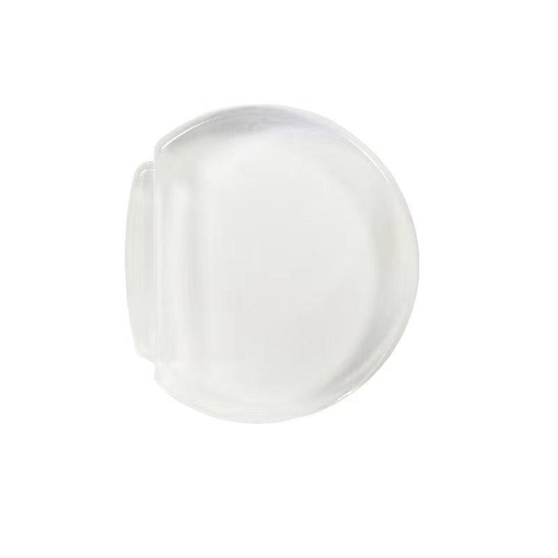 Punch-Free Silicone Door Stopper: Transparent, Adhesive, Anti-collision, Safe, Silent Flat Head Bumper