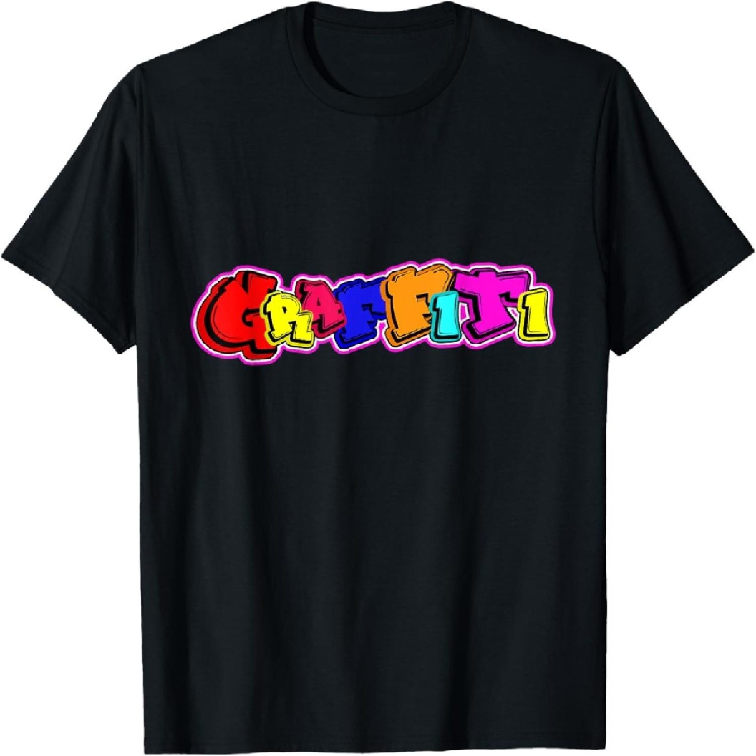 Hiphop Hip Hop Graffiti Artist Font Art T-Shirt S