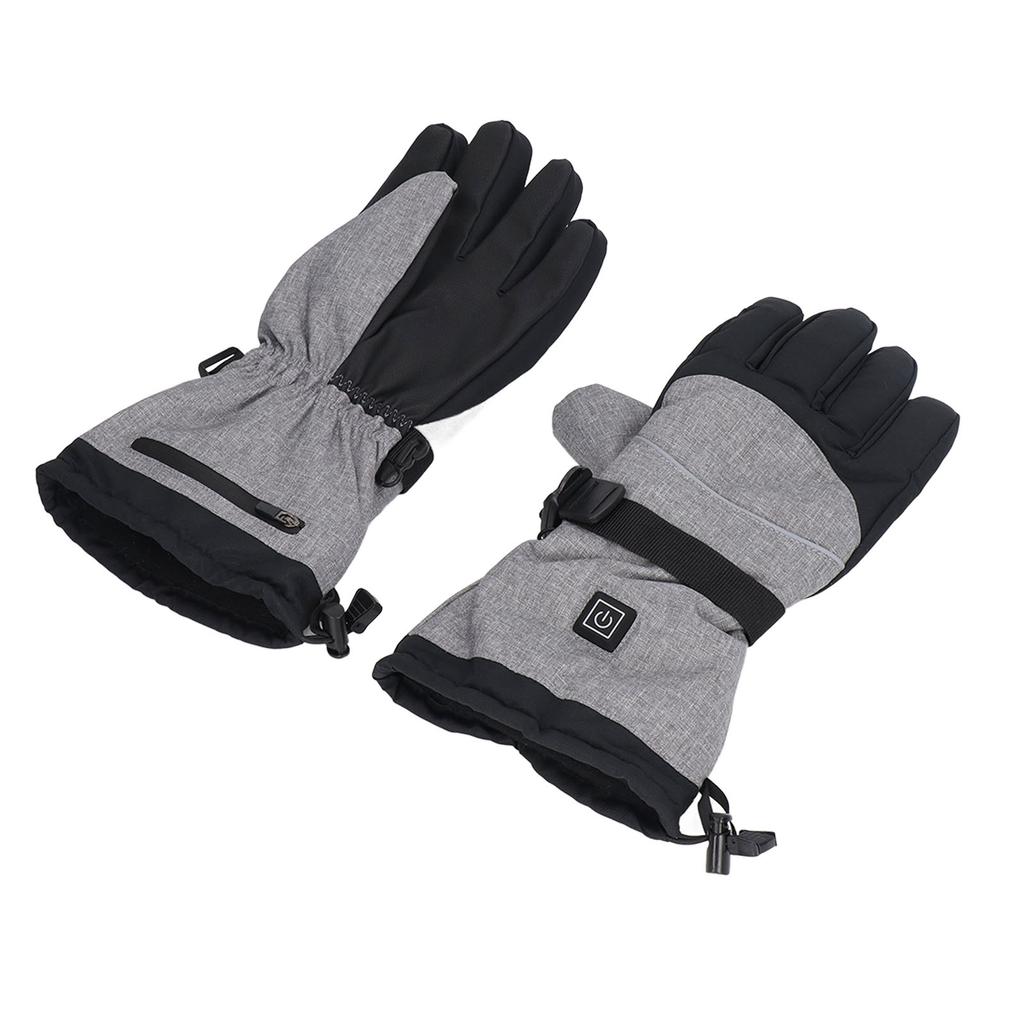 One Pair Electric Heated Gloves Smart Waterproof Unisex One Size Electric Heating Mitten for