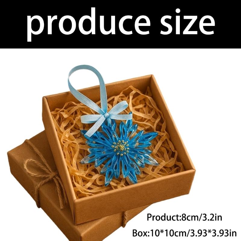G8DA 1 Piece Holiday Decoration Reindeer Snowflake Ornament Resin Waterproof Quick Installation Festival Enhancers