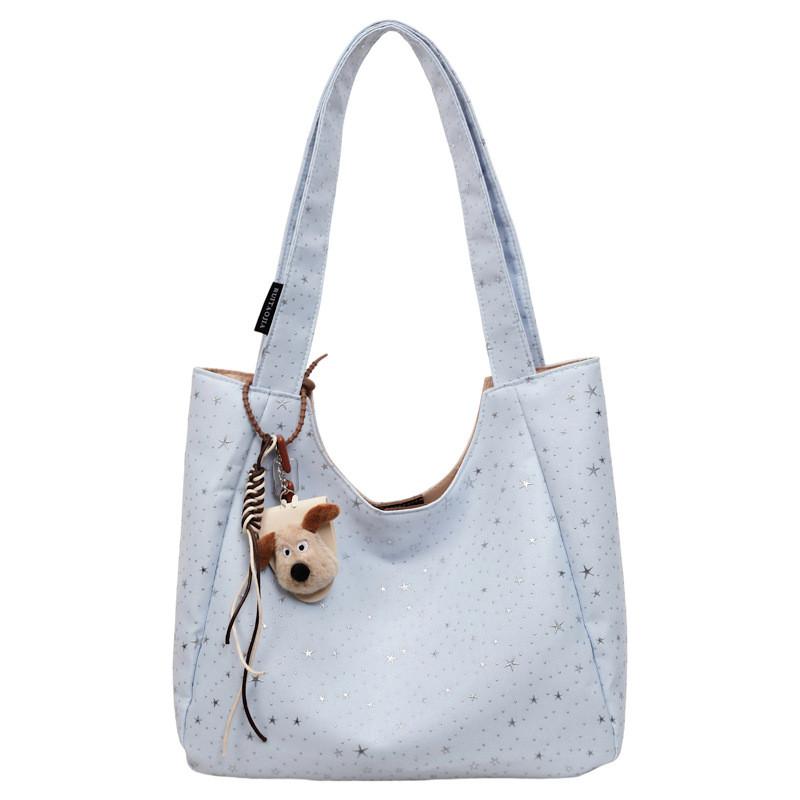 Crossborder Fashion Canvas Handbag For Daily Casual Use With Polka Dot Design