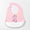 Babador de silicone à prova d'água para bebês - Babador de arroz descartável grande