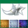 3.5m Led Curtain Light With Twinkling Star Moon Design For Stunning Visual Appeal