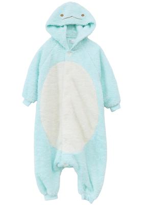 Kaitak Family Sumikkogurashi Kids' Kigurashi Pajamas, Winter, 110cm, 130cm, 150cm, Ivory, Green (110cm, Green)