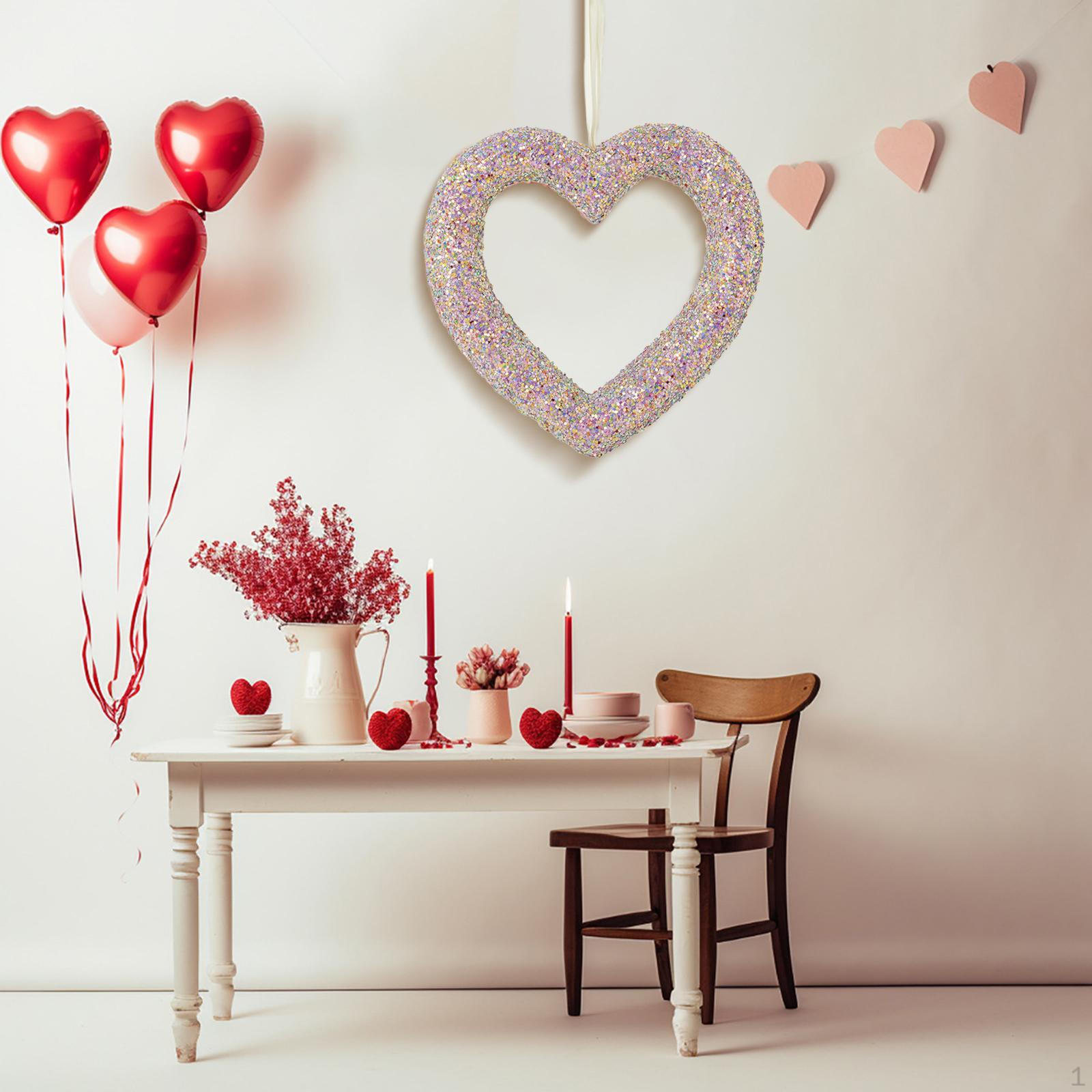 

Heart Wreath for Home Decor Valentine s Day Celebration Indoor Outdoor Colorful