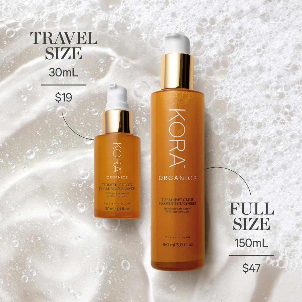 Kora Organics Mini Turmeric Glow Foaming Cleanser 1 Oz   30 Ml 1 Oz   30 Ml