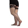 Women Black Fishnet Thigh High Socks Elastic Hollow Out Dress Trouser Mesh Net Tights Stockings Over The Knee Stockings