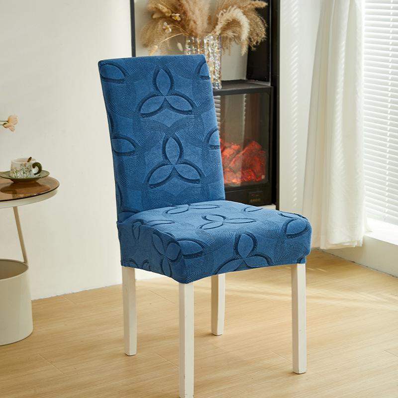 Thickened All-inclusive Elastic Chair Cover Home Hotel Dining Chair Cover Seat Cushion Backrest Integrated Stool Protective Cover