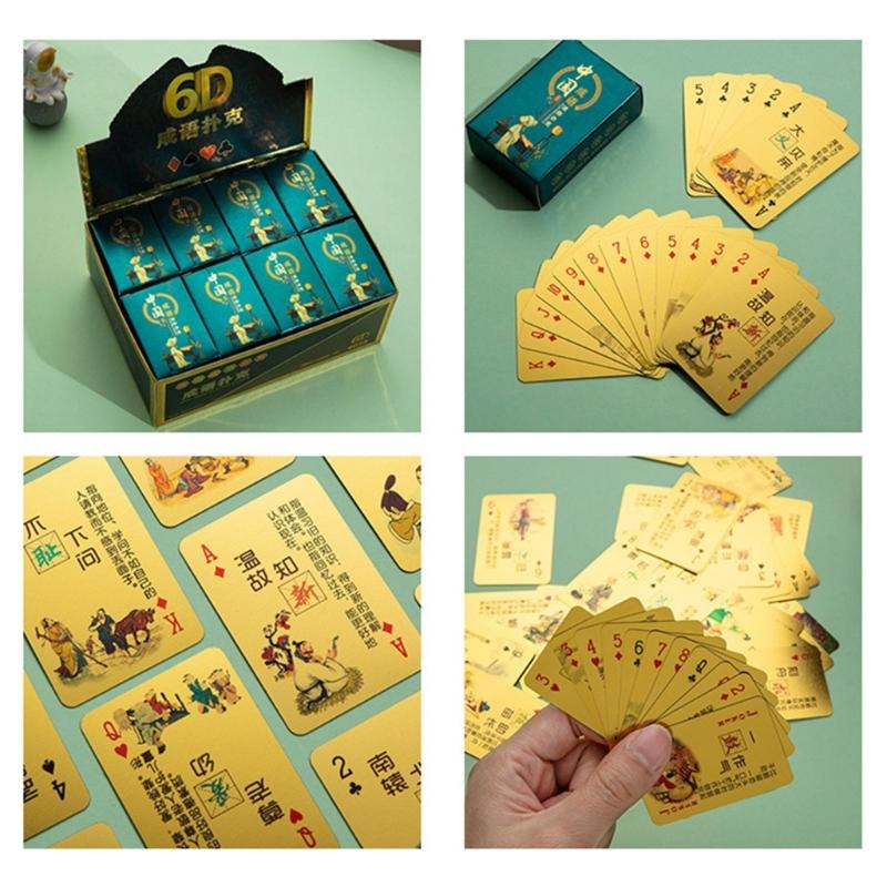 Mini Playing Cards, Waterproof Poker Cards Miniature Poker Cards Dollhouse Poker Small Game Deck Cards for Teens Adults