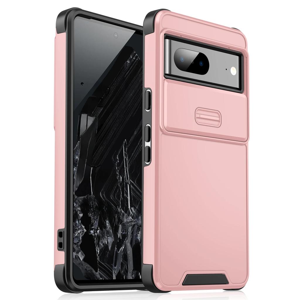 New Shockproof Hybrid Dual Layer Case for Google Pixel 9 Pro XL Slide Camera Protetion Cover for Google Pixel 8 7 Pro 8A 6A Case