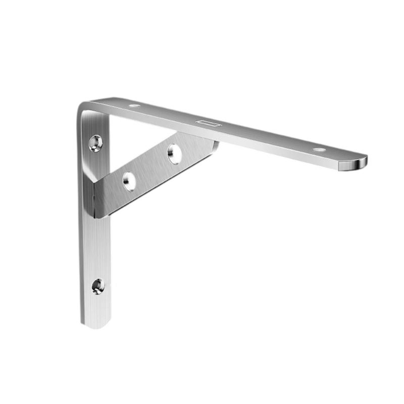 2Pcs Stainless Steel Support Brackets Heavy Duty Triangular Frame Wall Shelf Right Angles Support Stand Enduring