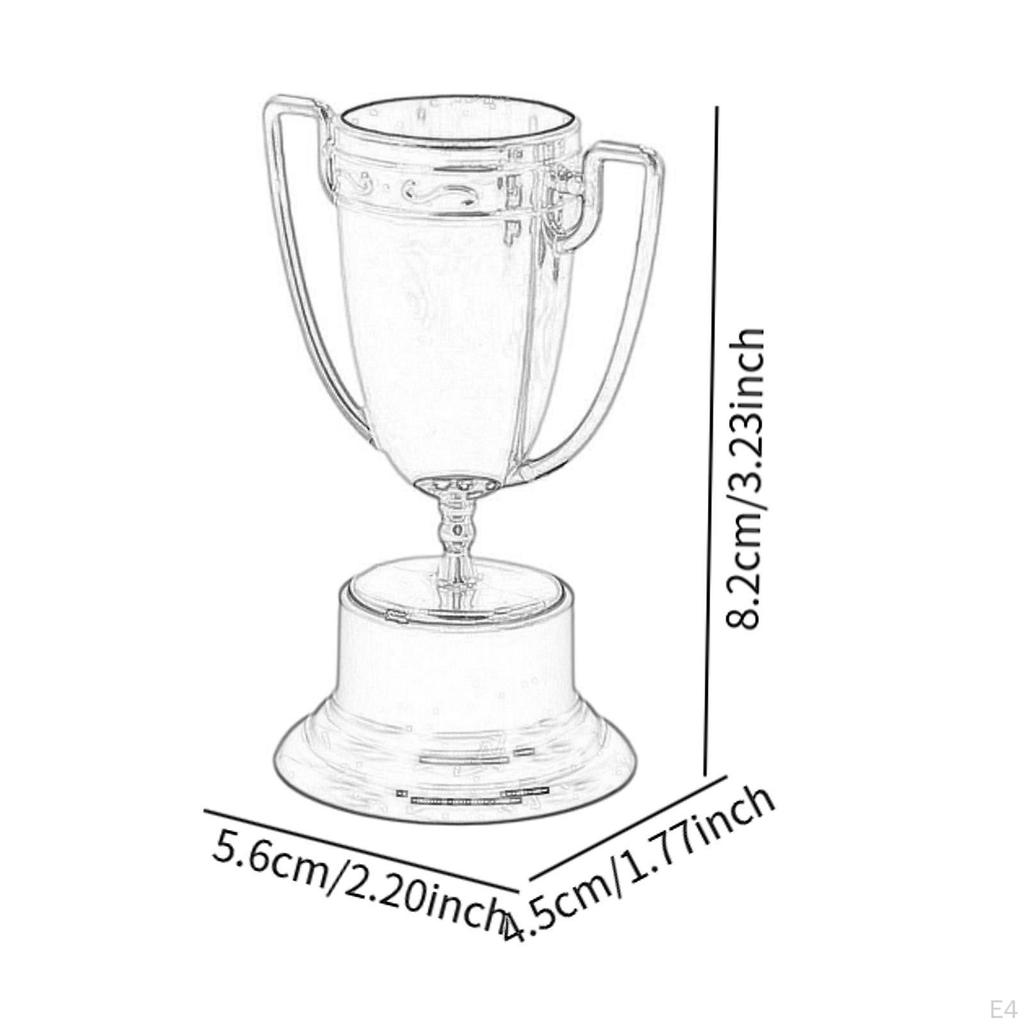10 Mini Trophies for Adults And Children, Portable, Gifts Awards
