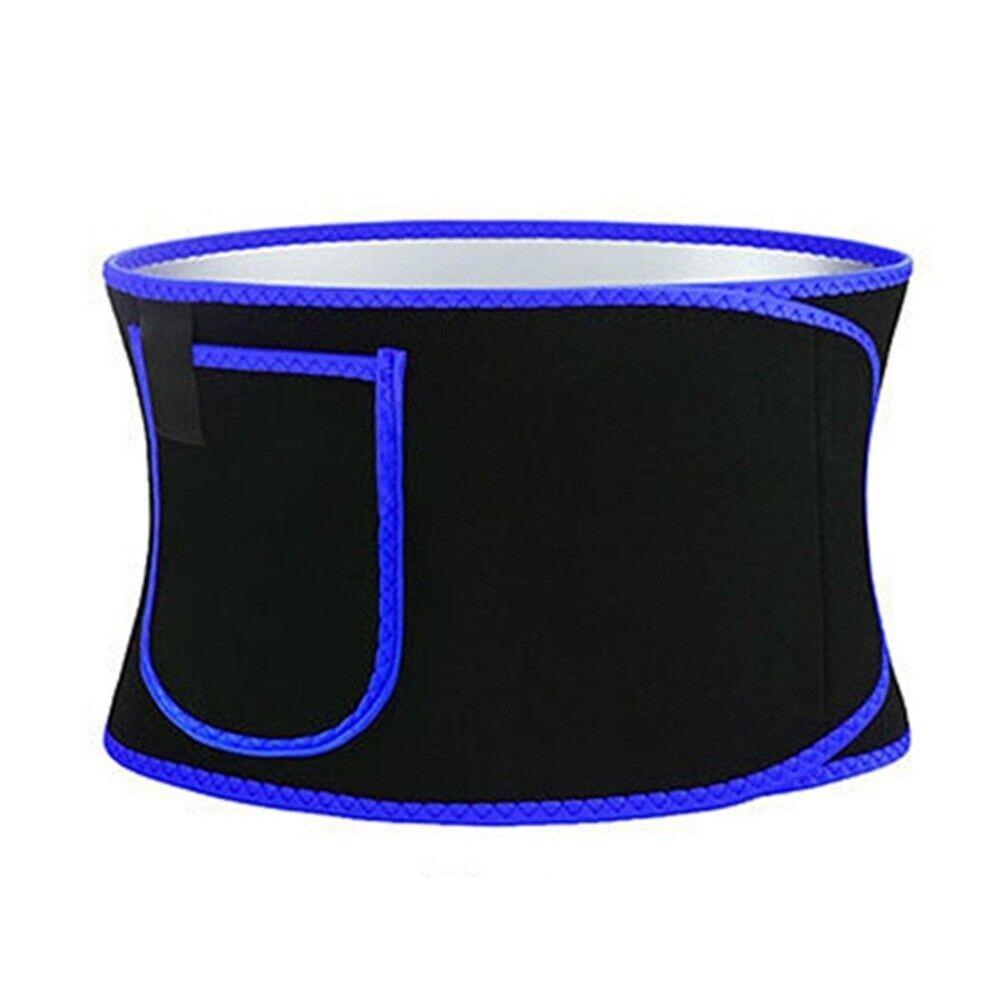 New Silver Ion Slimming Sweat Belt Adjustable Fat Burning Waist Tummy Trimmer Elastic Waist Support Belt Men and Women