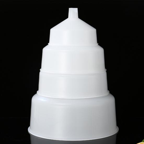 Plastic Funnel Set Food-Grade Large Mouth Liquid Transfer Funnels Oil Wine Pouring Funnels Kitchen