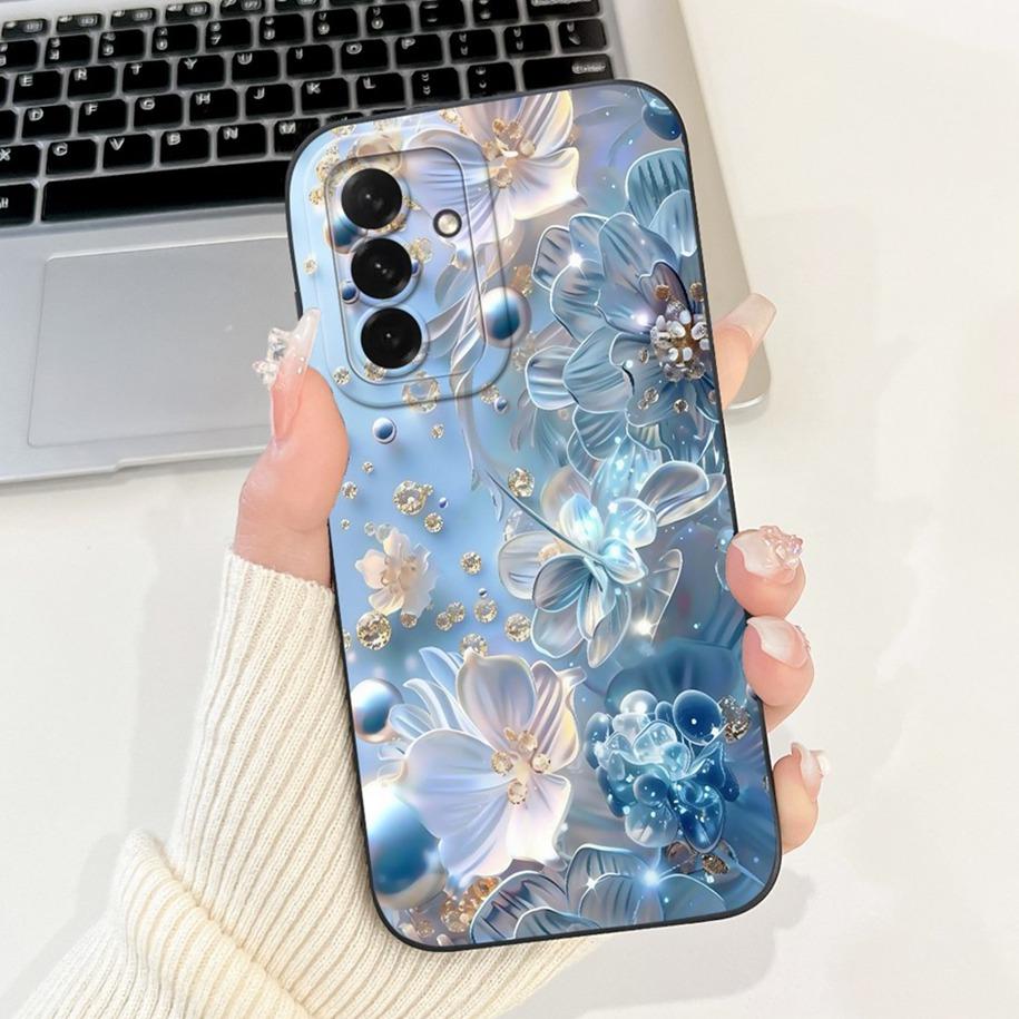 For Samsung Galaxy A36 A56 5G Case SM-A566B SM-A366B Cover Popular Flower Girls Soft Silicone Matte Funda on GalaxyA56 A 56 Capa