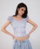 ROSEFRANTZ Frill Shirring Sleeveless [Sky Blue]