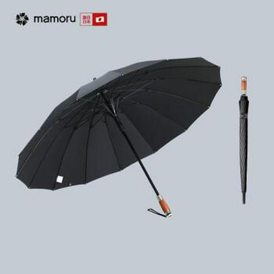 Aoi Mamoru Men's Umbrella - 16-Rib Windproof Sun and Rain Shield