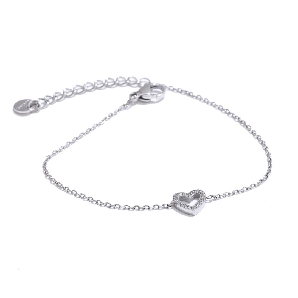

Yhpup Korean Style Shiny Cubic Zirconia CNC Hollow Heart Love Necklace Pendant Delicate Fashion Jewelry Valentine s Day Gift