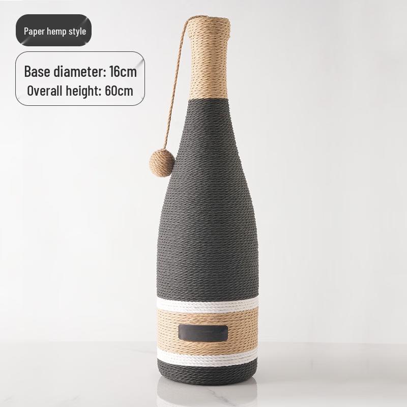 Wine Bottle Cat Scratching Post