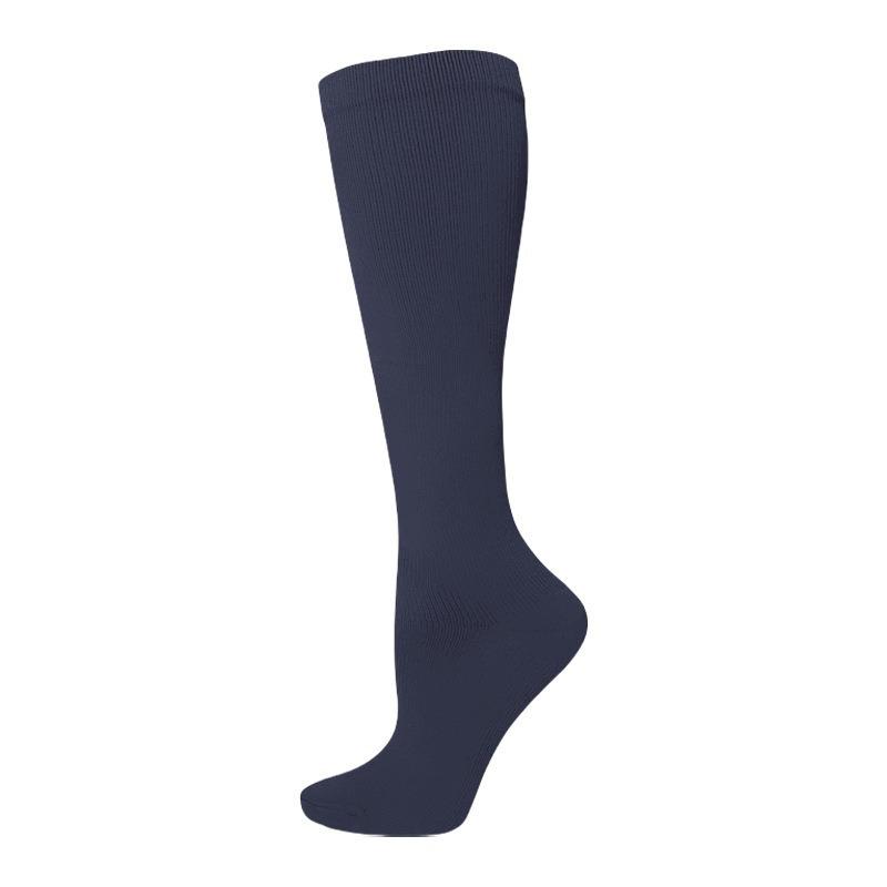 Solid Color Low-Pressure Compression Socks for Sports & Nurses