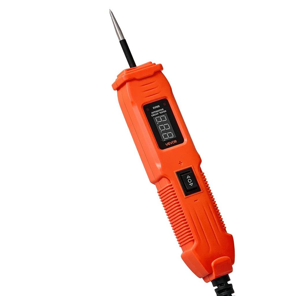 Automotive Circuit Tester, 6 - 36 DCV Power Circuit Probe Tester with LED Screen and Lighting, Automotive Power Tester Probe with 13 ft / 4 m Cable,