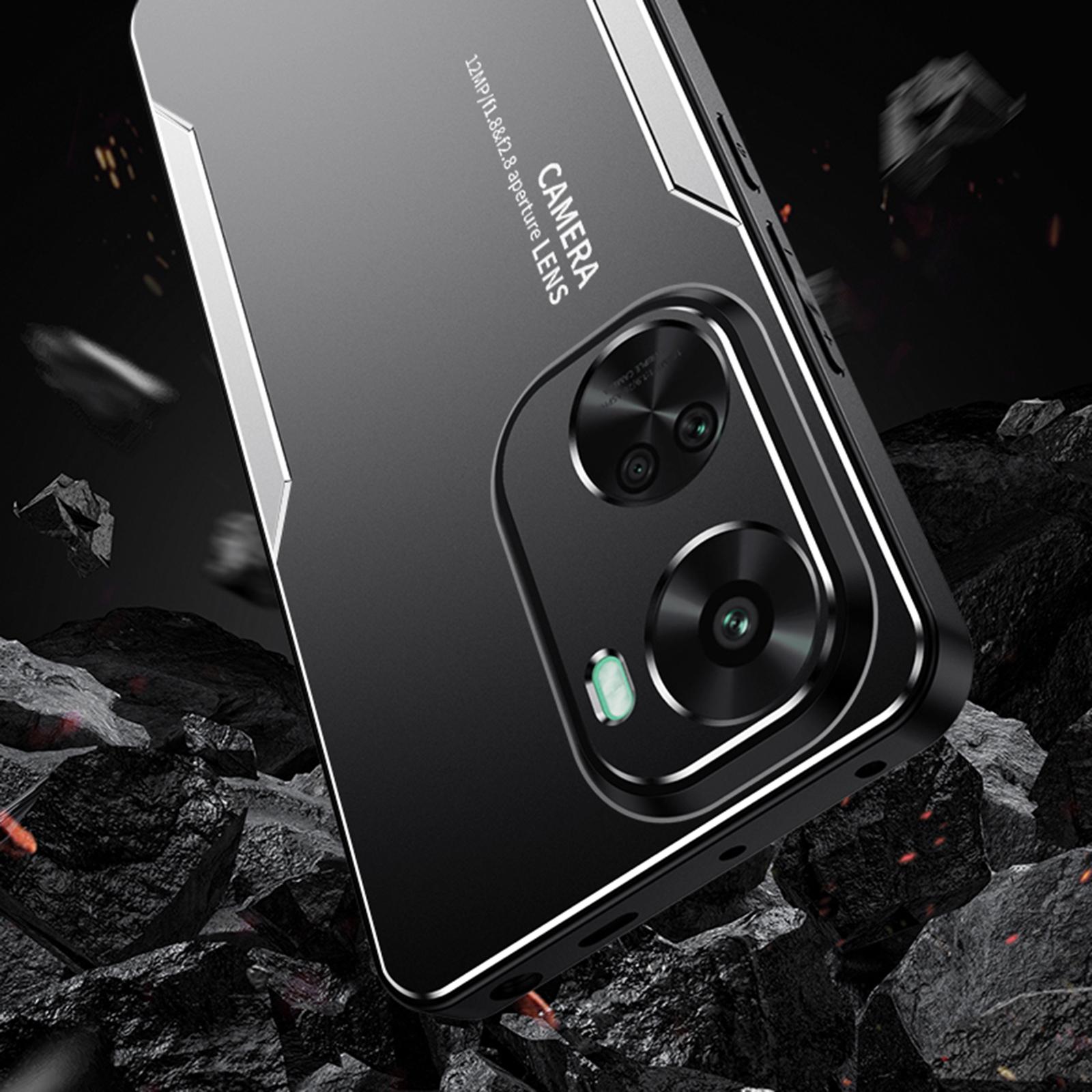 

For Huawei nova 11 SE/nova 12 SE 4G Phone Case Metal+TPU+PC Anti-scratch Cover Silver