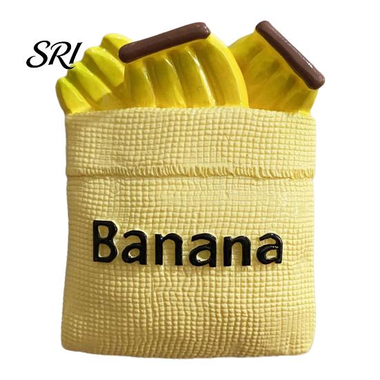 3D Simulated Food Magnet Refrigerator Resin Fruit Bread Fridge Ornament Home Kitchen Office Whiteboard Locker Magnetic Decoration