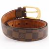 LOUIS VUITTON ceinture ellipse belt M6995 Brown Damier canvas mens Used