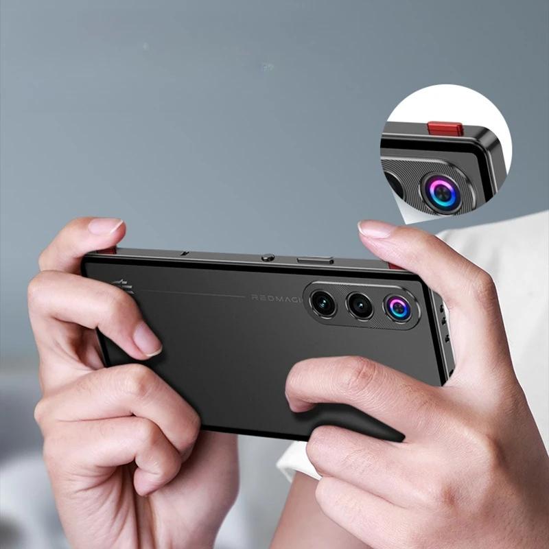Alloy Metal Lens Protection Case For ZTE Nubia RedMagic 10 Air 10Pro+ 9Spro 8 Transparent Tempered Glass Hard Shockproof Cover