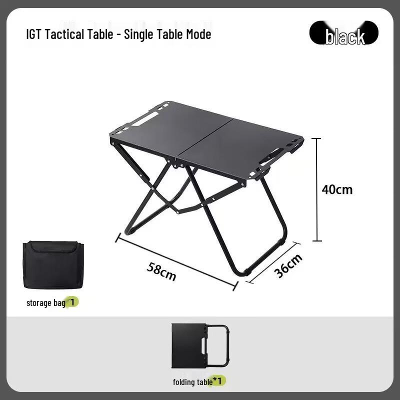 ZISIZ Tactical Portable Folding Table
