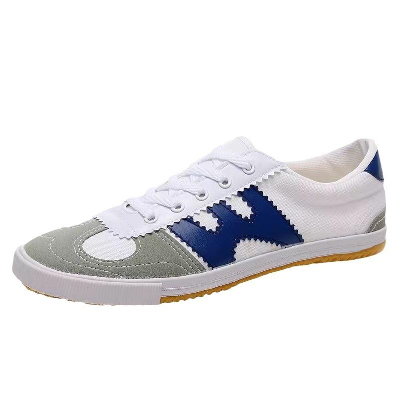 Spring and summer volleyball shoes white canvas shoes martial arts training shoes morning exercise shoes single shoes men and women students clo