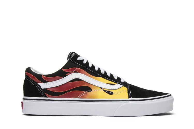 Men's Sneakers Vans Old Skool Flame (2017) Black/True White