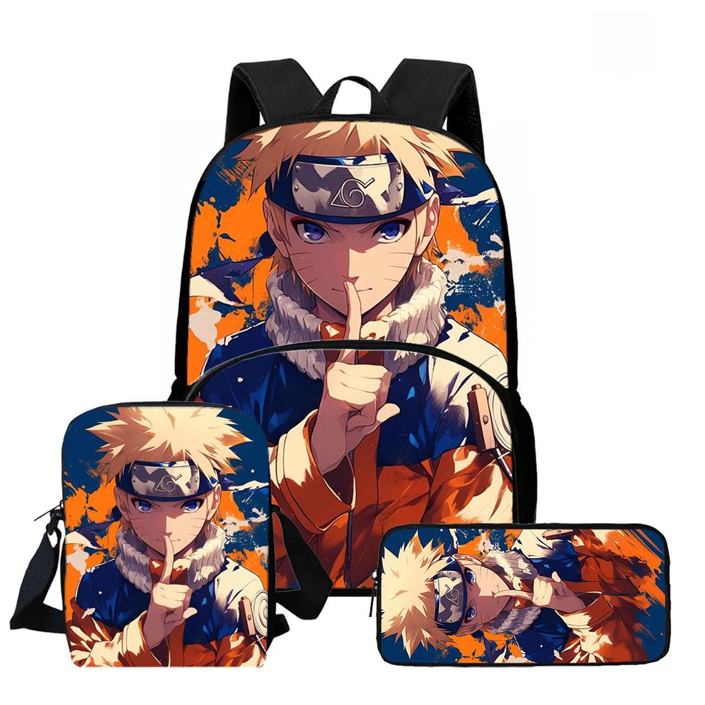 Animated NARUTO Thermal Cooler Lunch Box Adorable Lightweight Picnic Carrier for Boys & Girls Age 5-10 Children Daily Food Bag