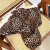 Leopardenmuster Bandana Flache Kappe für Damen - Sonnenschutz Hip Hop Stil Kopfbedeckung