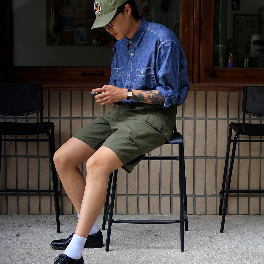 Waiemssielkeiwai Us M-43 Hbt Cargo Short Pants - Olive