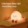 Creative Peach Silicone Night Light for Baby - Touch-Control Bedside Lamp