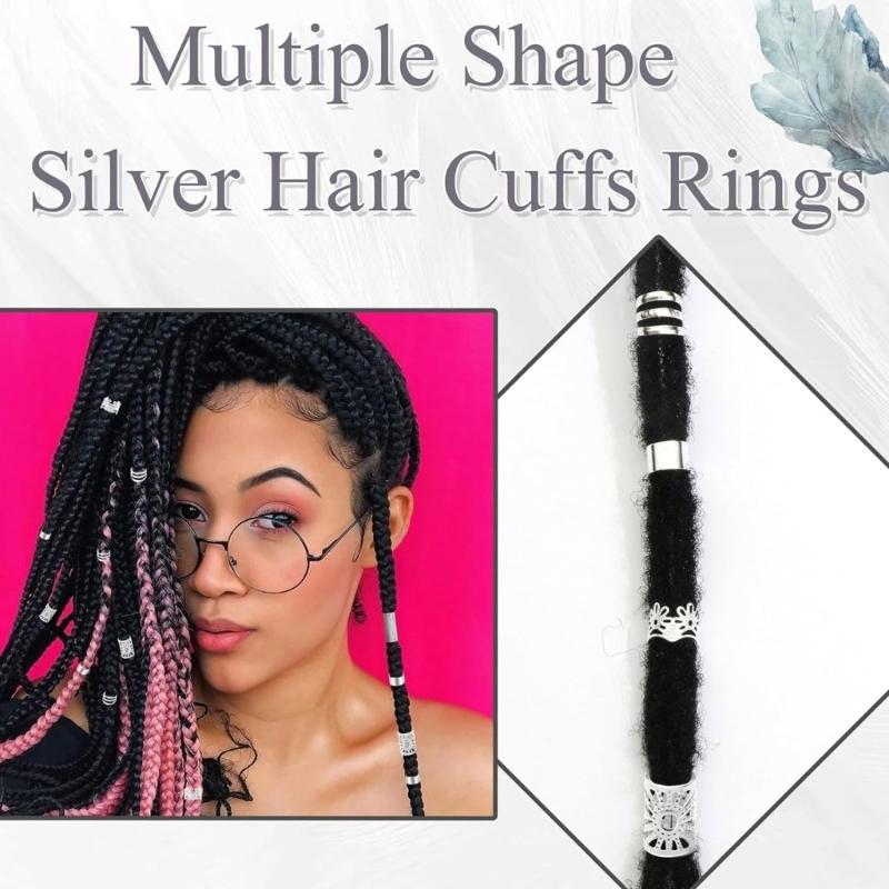 Crown Dreadlock Hair Rings Enhances Style Lightweight and Practical Hair Charm Easy To Use For Parties Festivals