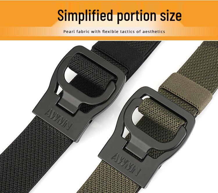 2025 Męski pasek elastyczny 3,4 cm z automatyczną klamrą - Casualowy, outdoorowy i biznesowy styl skórzany pleciony